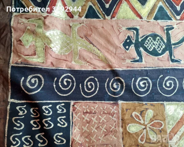 Африканска картина върху платно, снимка 2 - Картини - 47452892