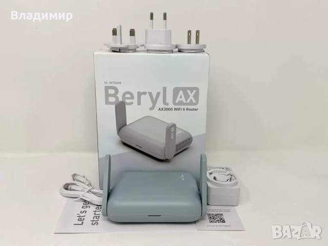 OpenWRT рутер Gl.iNet Beryl AX AX3000 Wi-Fi 6, снимка 6 - Рутери - 52459674