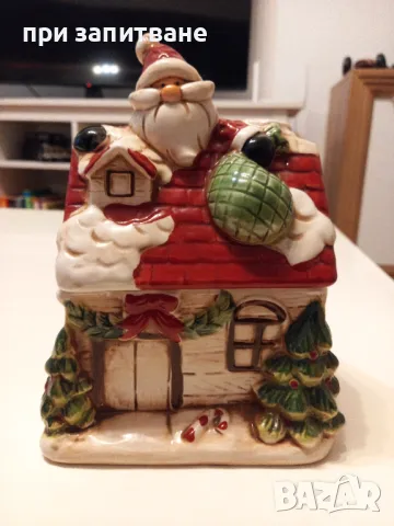 Керамична коледна къщичка кутия, голяма. , снимка 8 - Декорация за дома - 48261156
