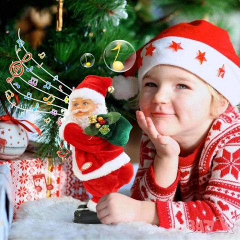 Танцуващ Дядо Коледа с музика и светлини – празнично настроение у дома, снимка 5 - Други - 52568377