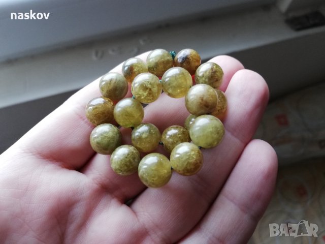 Гривни от Тигрово око, Амазонит, Везувианит, Опушен Кварц, снимка 15 - Гривни - 30071790