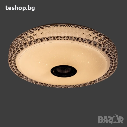 Лампа за таван музикална цветна 40 см 48 W с дистанционно управление, снимка 5 - Лампи за таван - 52285494