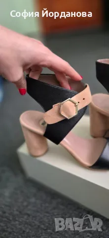 Дамски сандали от естествена кожа Milla, снимка 6 - Маратонки - 49507465