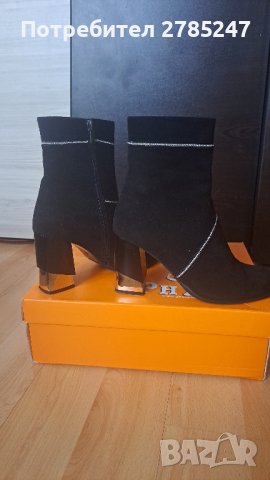 Дамски боти естествен велур , снимка 8 - Дамски боти - 42610776