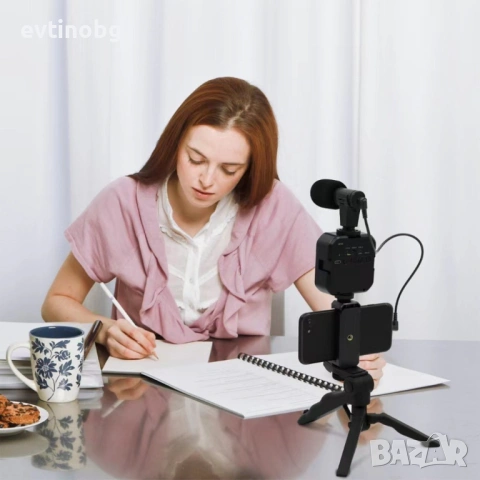 video making kit - статив идеален за всякакво видео заснемане за видео заснемане с микрофон, лед про, снимка 3 - Селфи стикове, аксесоари - 53821120