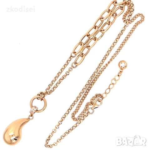 Златнo колие Bottega 6,27гр. 47,0см. 14кр. проба:585 модел:33708-5, снимка 2 - Колиета, медальони, синджири - 51402902