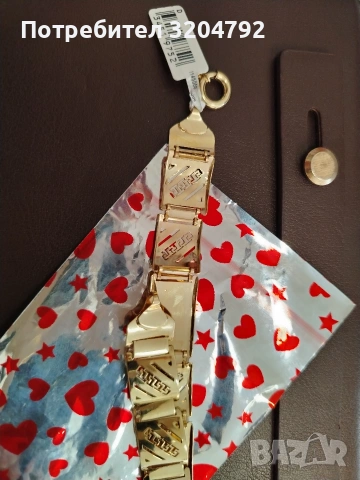 Златна мъжка гривна БМВ, снимка 5 - Гривни - 53695764