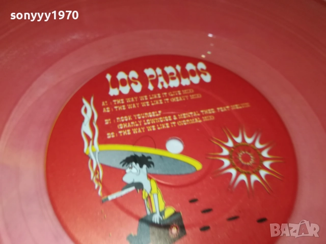 LOS PABLOS-РОЗОВ ВИНИЛ-ПЛОЧА ОТ АНГЛИЯ 2808251115, снимка 5 - Грамофонни плочи - 51520233