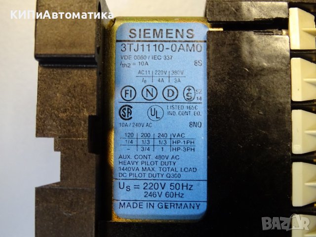 контролно реле Siemens 3TJ1110-OAMO control relay 220V, снимка 6 - Резервни части за машини - 39383069
