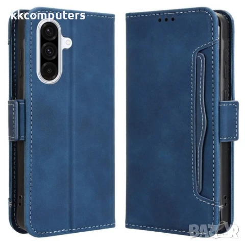 Samsung Galaxy A36 5G / A56 5G Magnetic Wallet Кожен Калъф и Протектор, снимка 3 - Калъфи, кейсове - 50789898