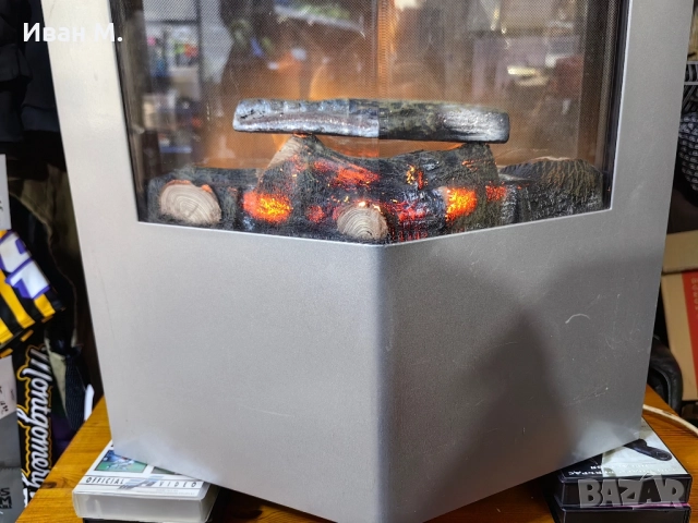 Електрическа печка тип камина , снимка 5 - Отоплителни печки - 52209297