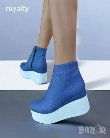 Боти на платформа - Деним