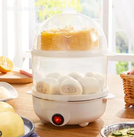 Гаранция! Яйцеварка с 1 или 2 нива - уред за бързо варене на 14 яйца, снимка 10 - Кухненски роботи - 48767765