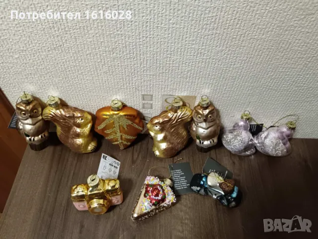 Красиви стъклени играчки за елха., снимка 10 - Декорация за дома - 47816529