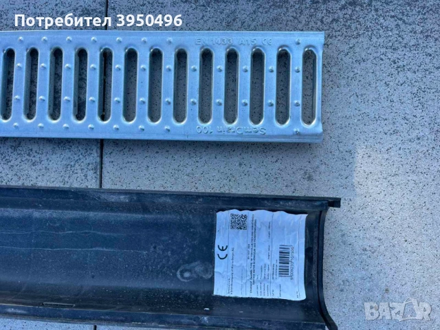 Линеен отводнител 100х50х1m, Клас А15 до 1,5 тона, снимка 3 - Строителни материали - 53060139