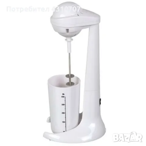 Миксер за фрапе, 100W, 450мл.мерителна чаша, Черен, бял, снимка 3 - Миксери - 47779927