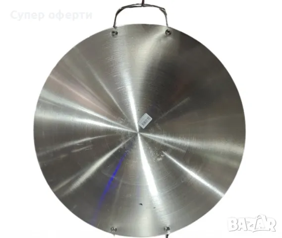 Желязна уок тенджера с двойни уши от неръждаема стомана с кръгло дъно, снимка 3 - Съдове за готвене - 48490960