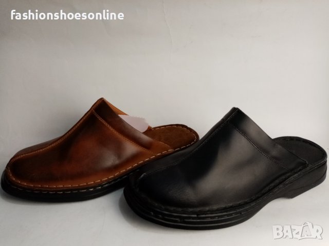 Мъжко сабо Кристиян.Българско пройзводство, ест кожа. , снимка 4 - Мъжки чехли - 40036559