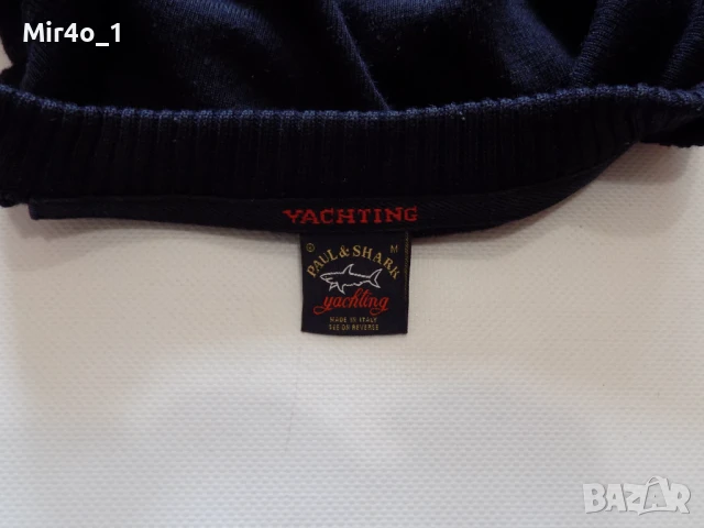 пуловер paul & shark yachting wool блуза фанела худи горнище суичър елек мъжки вълнен оригинален M, снимка 4 - Пуловери - 50496888
