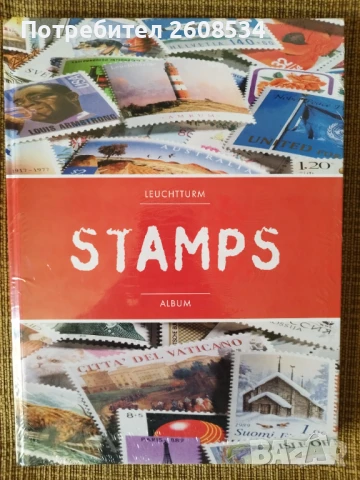 ЧИСТО НОВ КЛАСЬОР ЗА МАРКИ "Stamps" /виж описанието/