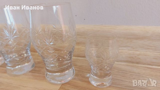 Чаши за ракия 12 бр., 6 малки и 6 големи , снимка 2 - Сервизи - 39234411