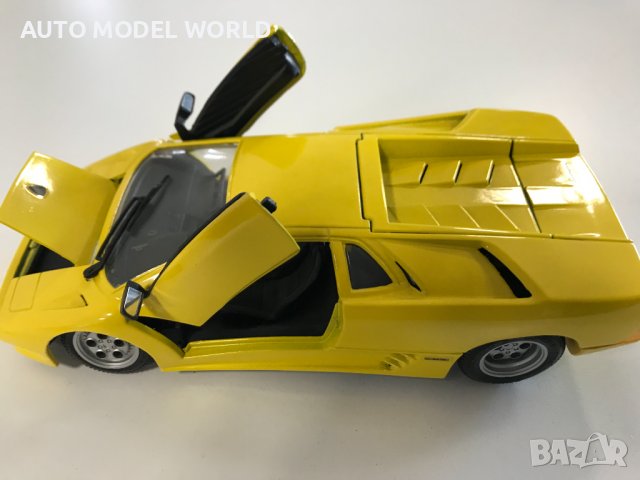 нова метална колекционерска количка LAMBORGINI DIABLO 1990г. 1:24, снимка 6 - Колекции - 39020019