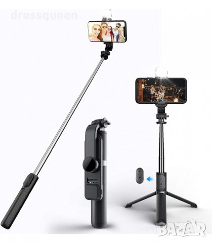 1211 Q02s Селфи стик  разтегателен  с дистанционно и Bluetooth Q03S Q02s, снимка 2 - Селфи стикове, аксесоари - 34230241