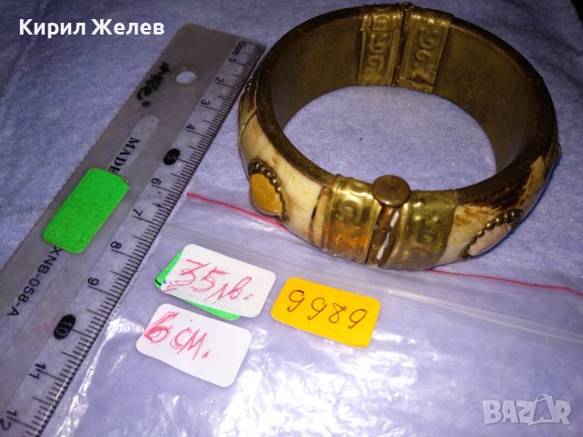 СКЪПОЦЕННА СТАРИННА ТИБЕТСКА БРОНЗОВА ГРИВНА с ЩИФТ и КАМИЛСКА КОСТ РЪЧНА МАЙСТОРСКА РАБОТА 9989, снимка 5 - Антикварни и старинни предмети - 41202099