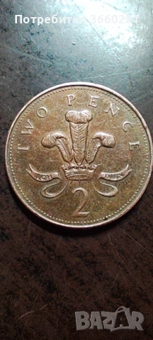 2 пенса 1996, снимка 2 - Нумизматика и бонистика - 53752520