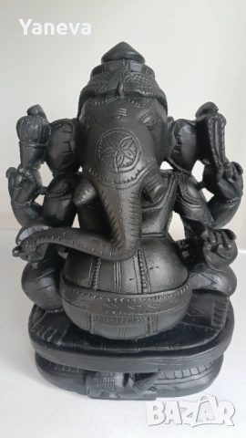 Ганеша , статуетка от Индия, естествен камък, гранит , ръчна изработка. , снимка 5 - Статуетки - 53288557