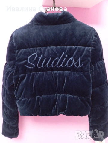 Дамско синьо яке, снимка 4 - Якета - 53430732