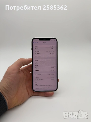 iPhone 12 Pro Max 128GB Silver / 100% Батерия / Перфектен Технически, снимка 3 - Apple iPhone - 53251339