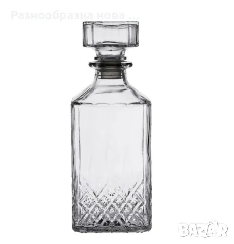 Комплект от стъклена гарафа с 6 броя чаши - ОРИГИНАЛЕН КОМПЛЕКТ, снимка 4 - Чаши - 48904346