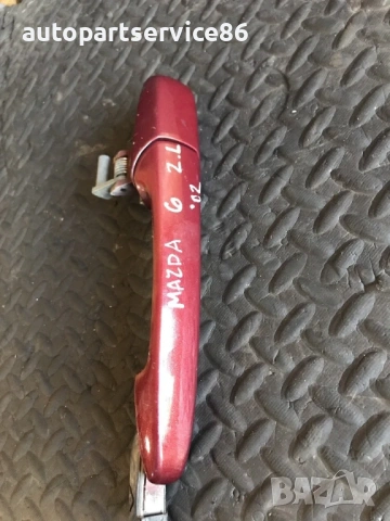 Задна дясна външна дръжка на врата синьо червено RHD за Mazda 6 2.0D (2002-2007), снимка 3 - Части - 53728876
