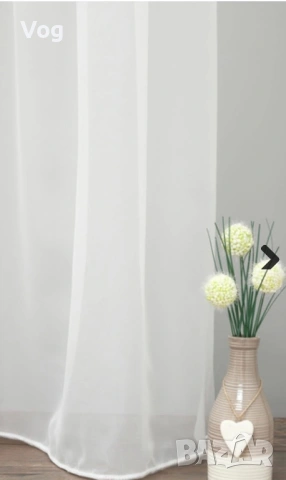 ТЮЛЕНИ ПЕРДЕТА - ГОТОВИ УШИТИ С КУКИЧКИ, снимка 4 - Пердета и завеси - 53396351