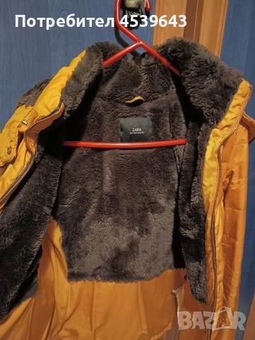 Зимно дамско яке с топла вата и качулка на ZARA , снимка 4 - Якета - 52859310