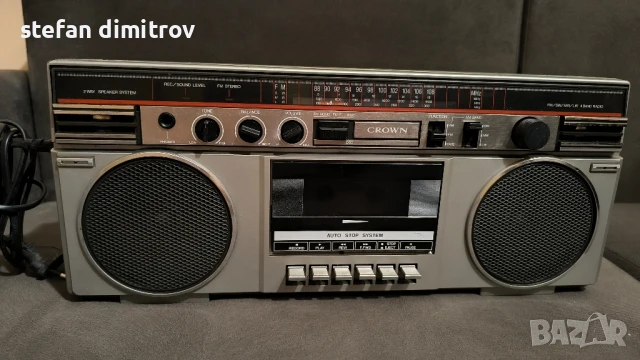 Crown CSC-40L Boombox, снимка 7 - Радиокасетофони, транзистори - 50992301