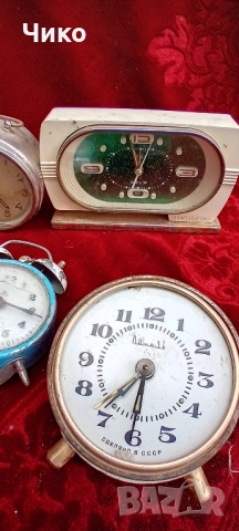 10бр различни настолни механични часовници , снимка 3 - Антикварни и старинни предмети - 52448515