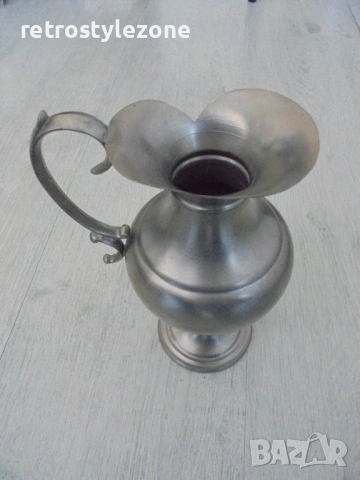 № 8530 Старинна скандинавска кана SKS TINN 95%  , снимка 4 - Други ценни предмети - 53863568