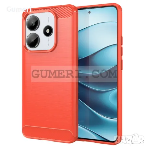 Xiaomi Redmi Note 14 5G Противоударен Силиконов Гръб Карбон, снимка 2 - Калъфи, кейсове - 49221616