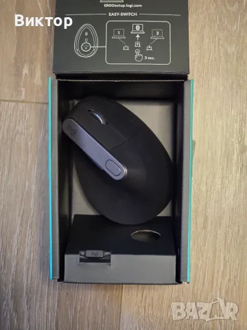 Logitech MX Vertical , снимка 2 - Клавиатури и мишки - 55965084