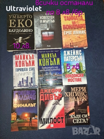 Книги , снимка 2 - Художествена литература - 48703359