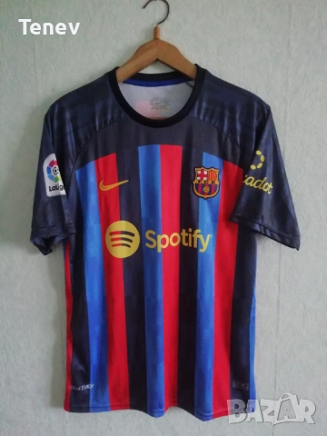 Barcelona Lewandowski Nike футболна тениска фланелка Барселона Левандовски 2XL XXL екип , снимка 2 - Тениски - 52883350