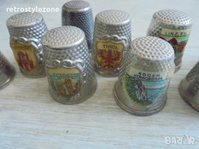 № 8449 Стари метални напръстника - 13 броя  , снимка 3 - Други ценни предмети - 53134513