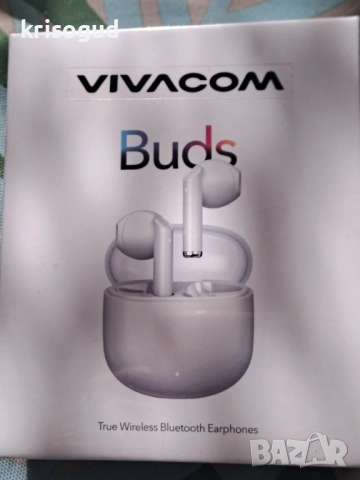 Vivacom Buds безжични bluetooth слушалки, НОВИ неразопаковани,бял цвят, снимка 7 - Bluetooth слушалки - 53657101