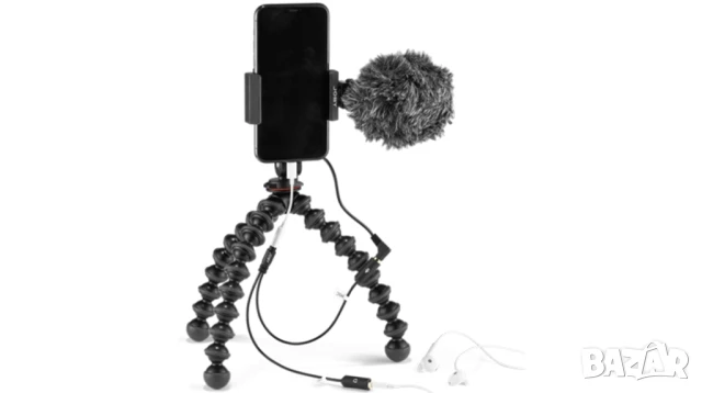 🎥 JOBY GorillaPod + Rode Mic + LED Светлина под наем – Видео комплект за TikTok, YouTube, Влог 🎥, снимка 3 - Селфи стикове, аксесоари - 51027565