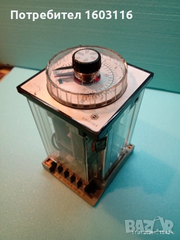 РЕЛЕ ВРЕМЕ ,,SCHLEICHER"  220V  6A, снимка 3 - Друга електроника - 53071481