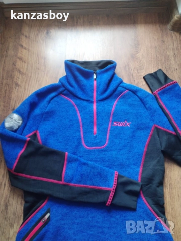 Swix Warm Racex Midlayer Wmns - дамско поларено горнище Л, снимка 2 - Спортни екипи - 52995083