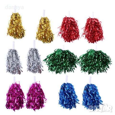 2988 Помпони за мажоретки, 2 броя в комплект, снимка 2 - Други - 37669343