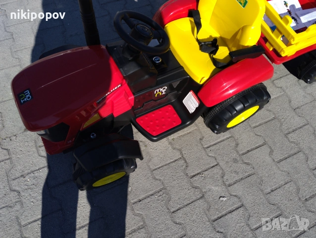 TEXAS акумулаторен трактор с ремарке RANCHER червен, снимка 7 - Детски велосипеди, триколки и коли - 53569755